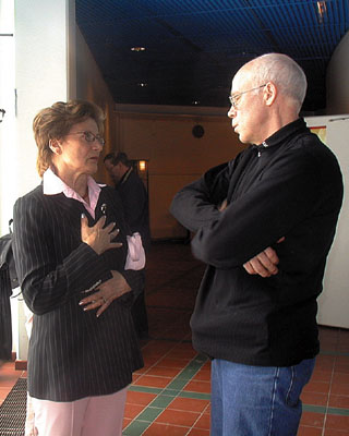 Aila Rusi ja Carl-Fredrik Geust